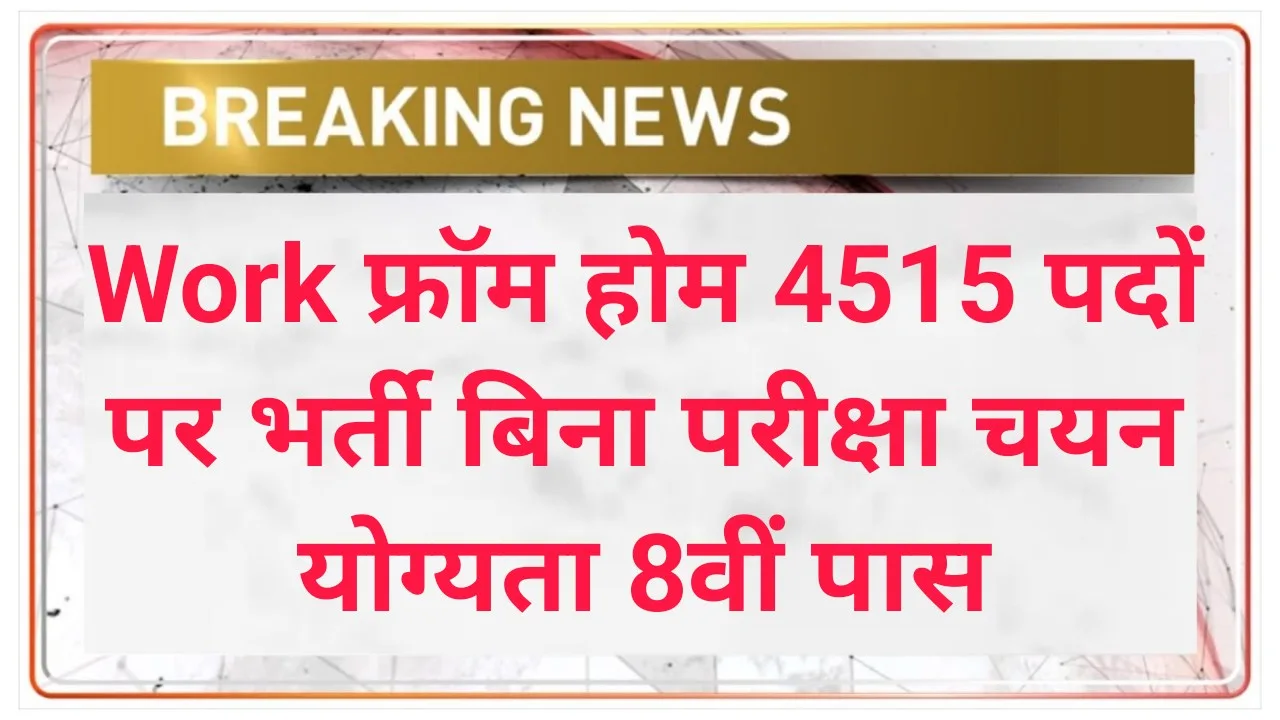 Work From Home 4515 Recruitment