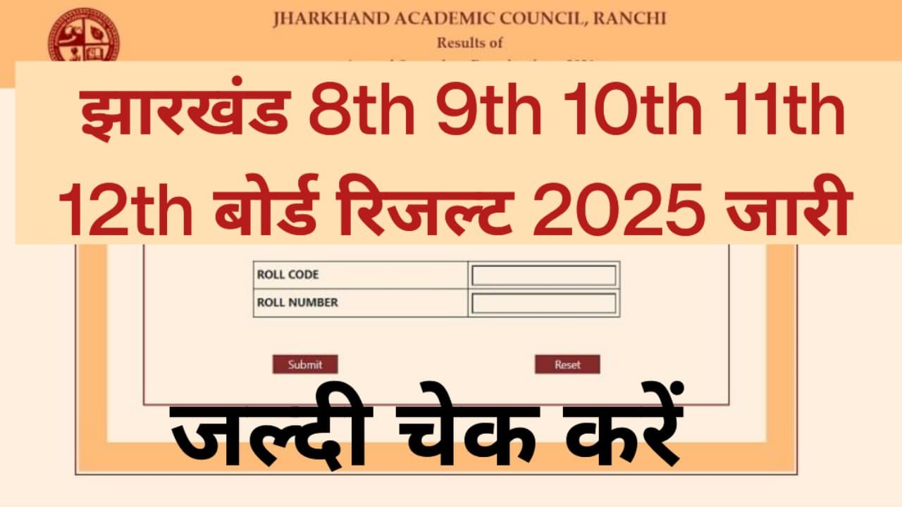 Jharkhand 10th or 12th Board Result