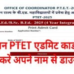 Rajasthan PTET Admit Card 2025 Name Wise